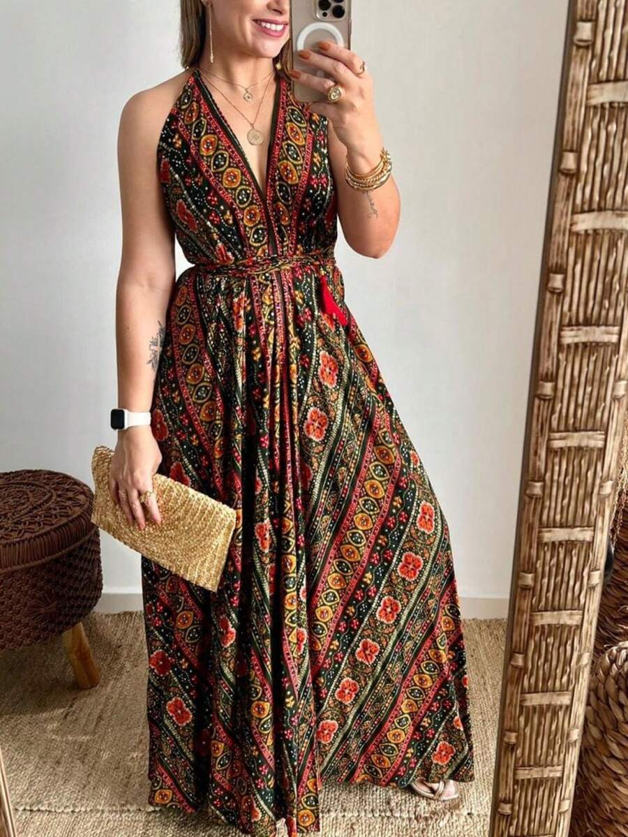 Women Dresses - Red - View 1