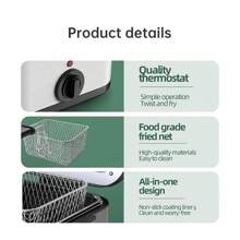 1 pieza Aparato de acero inoxidable eléctrico moderno multifuncional de cocina para cocina - Plateado - Ver 4