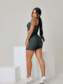 SHOWOFF Women Sports Sets - xanh quân đội - Xem 2