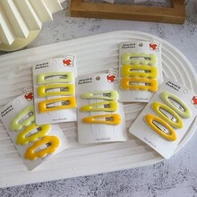 3pcs/set Random Style Cute Hair Accessories Set, Including Hair Clips, Bangs Clip, Side Clip, Baby Hairpins - Black - View 2