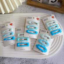 3pcs/set Random Style Cute Hair Accessories Set, Including Hair Clips, Bangs Clip, Side Clip, Baby Hairpins - Black - View 1