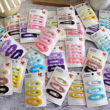 3pcs/set Random Style Cute Hair Accessories Set, Including Hair Clips, Bangs Clip, Side Clip, Baby Hairpins - Black - View 4