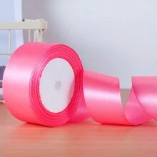 1入組4公分彩色禮品包裝絲帶,緞帶/斜紋帶/絲帶,適用於禮品包裝 - 珊瑚粉 - 查看 1