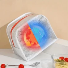 可愛的卡通大容量3d戶外手提袋,厚鋁箔隔熱保溫,適用於學生 - 綠色 - 查看 2