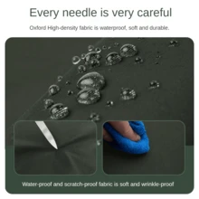 大容量牛津布防水女士背包,適用於旅行,商務旅行,學校,配有多個隔層,方便存取行李袋和15.6英寸的筆記型電腦隔層 - 墨綠色 - 查看 8