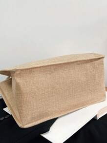 Túi Xách tay Nữ Lá thư Thực vật - Màu Khaki - Xem 5