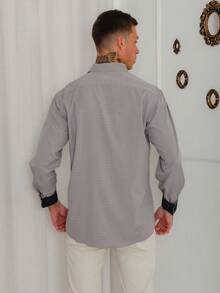 Men Shirts - 灰色 - 查看 2