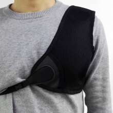 1pc Black Chest Protector - Black - View 1