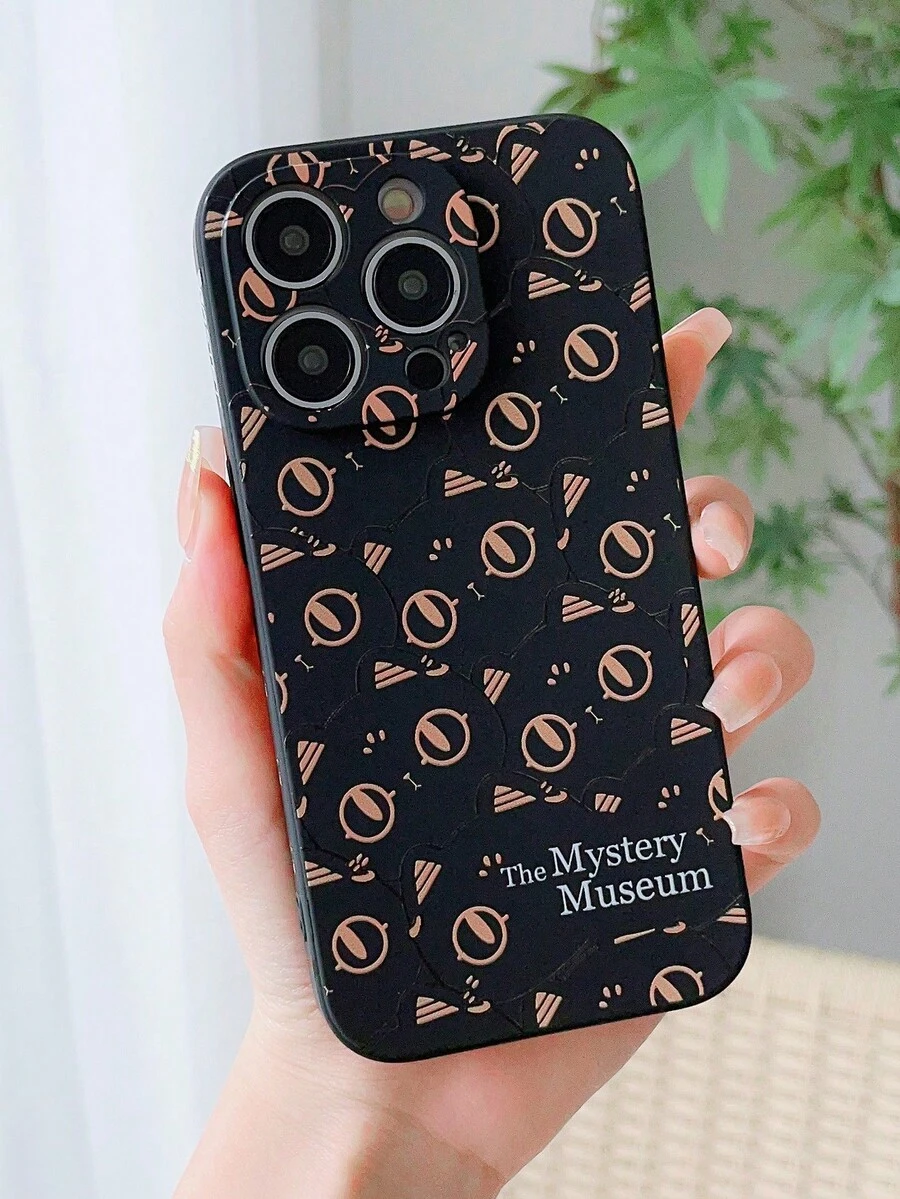 神秘的小黑貓貓咪手機殼,適用於iPhone 13 Pro Max,保護殼適用於iPhone 14/Pro Max/14 Pro/13/14/11 - 彩色 - 查看 1