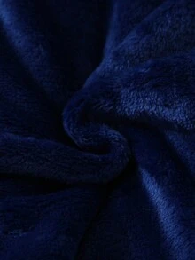 嬰幼兒男童秋冬季加厚連帽連身衣，保暖 - 藍色 - 查看 9