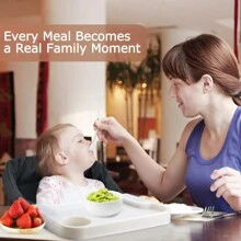 Hook On High Chair with Removable Dining Tray,Folding Portable Clip on Table High Chair,Baby Chair with Storage Bag for Indoor/Outdoor (Black) - Black - View 8