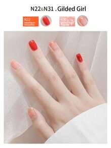 2026新款健康水性指甲油，快干、持久、可剥离、透明，无异味，适合学生和美甲沙龙使用，10毫升，春、夏、秋、冬四季皆宜——情人节、万圣节、圣诞节、新年、生日等节日送给女性和女孩的理想礼物 - 青碧色 - 查看 5