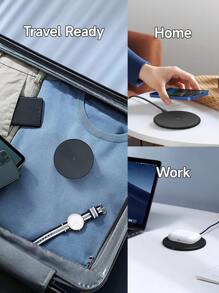 無線充電器,最大15w 快速無線充電板,相容於iphone 14/14 Plus/14 Pro/14 Pro Max/13/13 Mini/se 2022/12/11/x/8、三星galaxy S22/s21/s20/s9等 - 黑色 - 查看 9