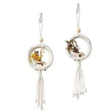 Đồng Màu Treo Tường Bohemian Vải Tua Rua Trang Trí Treo Trang Trí Trong Nhà Và Ngoài Trời - Màu be - Xem 4