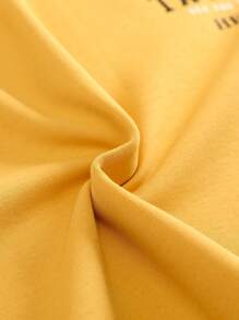 1 Set Women Sleepwear, Comfortable Long Sleeve Shirt & Long Pants, Cute & Sweet, Random Color Dispatched, Suitable For Home Wearing & Outdoor Wear - Yellow - View 10