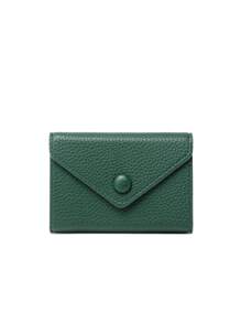 CHARM INFINITE Blocking Refreshed Edition Lychee Pattern Soft Pu Leather Accordion Style Lightweight & Portable Minimalist Wallet Lightweight Portable Card ID Card White-Collar Workers For Female For Holiday For Anniversary For Birthday Gift Gift Accessories Gift Card Holder Card Holder Wallet Business Card Holder Credit Card Holder Card Holder Women For Women Wallet Mini Wallet Purse Wallet Card Wallet Rfid Wallet - Green - View 4
