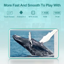 Reproductor de música Mp3 Mp4 con Wifi Pantalla táctil completa de 3,5 "(Verde) - verde menta - Ver 3