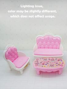 女孩過家家歐式客廳套裝袋裝包裝 - 杏色 - 查看 2