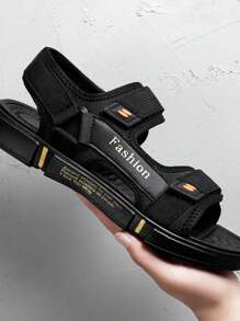 男士涼鞋,透氣防滑沙灘拖鞋 - 金色 - 查看 2