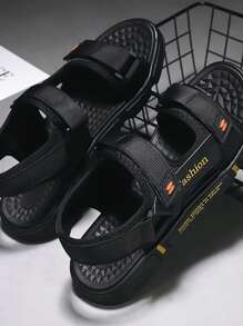 男士涼鞋,透氣防滑沙灘拖鞋 - 金色 - 查看 3