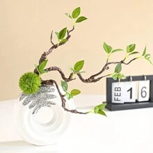 1根長的人造樹枝,用於家居裝飾插花 - 綠色 - 查看 8