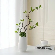 1根長的人造樹枝,用於家居裝飾插花 - 綠色 - 查看 7