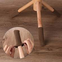 4入組家具腳套,高彈性針織椅子腳地面保護套,雙層厚度家具鞋套,易於移動並減少噪音7x4厘米/2.75x1.57英寸 - 彩色 - 查看 4