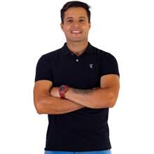 KIT 5 Camisas Polo Masculina - PREMIUM - Preto - Visão 2
