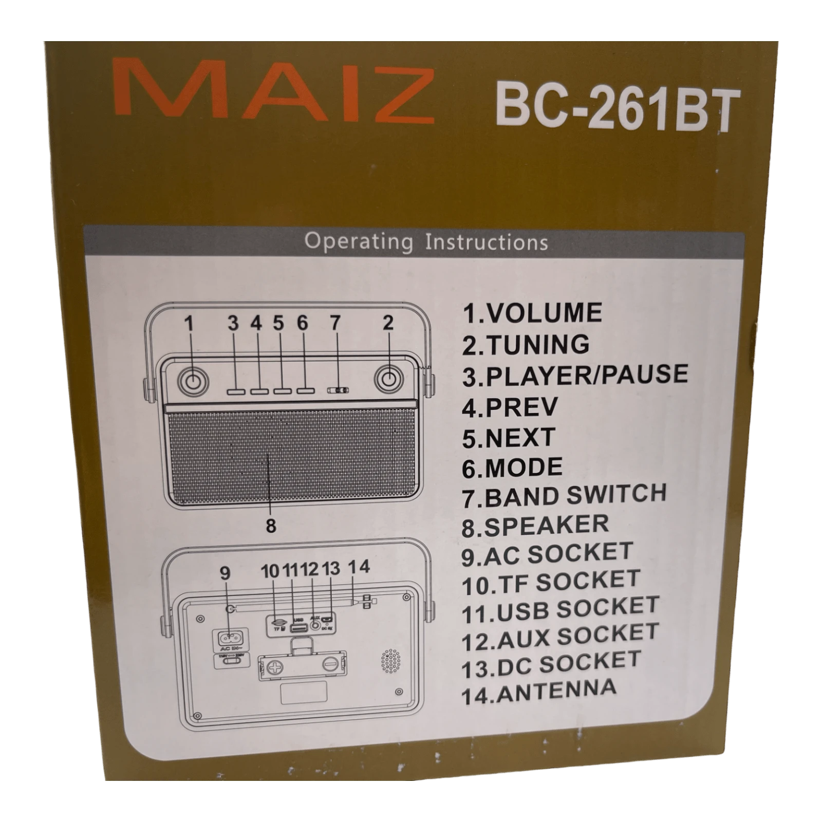 Retro Radio Am Fm Sw Usb Tf Bluetooth Rechargeable + Control | SHEIN USA