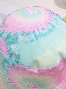 1pc Children's Tie-dye Printed Bucket Hat Suitable For Four Seasons - Multicolor - View 3