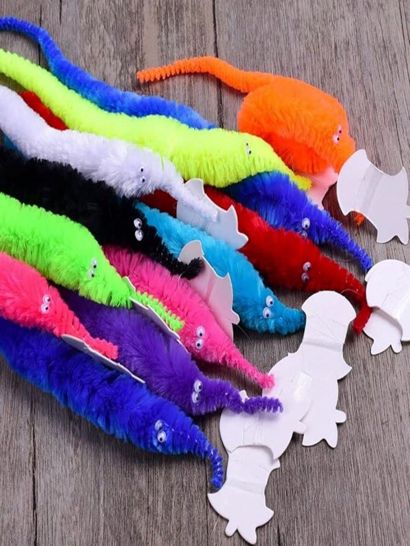Random Color Magic Worm Toy For Kids, Sea Horse & Elf Shaped Magic Prop