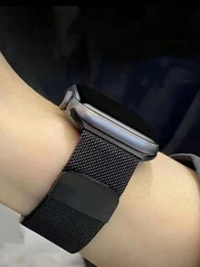 Dây đeo đồng hồ có khóa từ bằng lưới thép mềm Milanese với dây đeo Apple Watch 38mm 40mm 41mm 42mm 44mm 45mm 49mm Dây đeo bằng kim loại Dây đeo từ tính bằng thép không gỉ Dây đeo cổ tay thay thế thể thao Milanese Mesh Loop Ultra Apple Watch Series 8 7 6 SE 5 4 3 2 1 Dành cho Nữ và Nam - Vàng hồng, Bạc, Đen, Vàng, Xanh - Bạc - Xem 4
