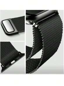 Dây đeo đồng hồ có khóa từ bằng lưới thép mềm Milanese với dây đeo Apple Watch 38mm 40mm 41mm 42mm 44mm 45mm 49mm Dây đeo bằng kim loại Dây đeo từ tính bằng thép không gỉ Dây đeo cổ tay thay thế thể thao Milanese Mesh Loop Ultra Apple Watch Series 8 7 6 SE 5 4 3 2 1 Dành cho Nữ và Nam - Vàng hồng, Bạc, Đen, Vàng, Xanh - Bạc - Xem 5