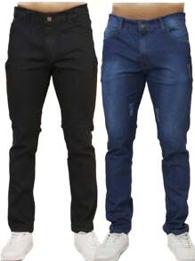 Men Pants - Medium Wash - View 2