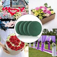 4入組乾燥花用花藝塑膠泡沫圓塊,綠色花藝海綿,給花商,diy花藝愛好者,婚禮走道花藝裝飾用於人造花和鮮花做花藝造型 - 綠色 - 查看 4