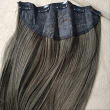 Aplique Mechas Morena Iluminada Tic Tac Liso tela fibra organica - Multicolorido - Visão 2