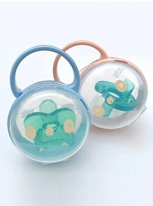 1pc Panda Design Transparent PP Dust Cover/Pacifier Clip/Dust Cover Pacifier Clip Set, Exquisite Portable Storage, Independent Placing Storage Box With Hanging Hook, Baby Hygiene. Note: Storage Box/Pacifier Clip/Set Need To Be Selected When Ordering, Color Sent Randomly/Pacifier Not Included. - Blue - View 8
