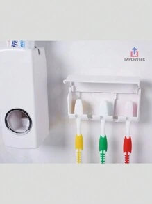 Toothbrush Holder Automatic Toothpaste Dispenserhome Bathroom Decor Summer - White - View 6