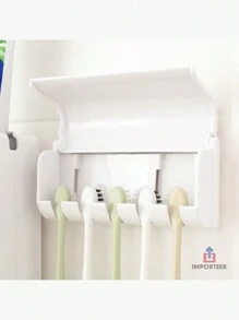 Toothbrush Holder Automatic Toothpaste Dispenserhome Bathroom Decor Summer - White - View 3