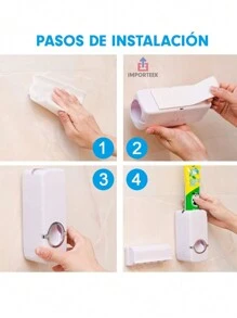 Toothbrush Holder Automatic Toothpaste Dispenserhome Bathroom Decor Summer - White - View 5