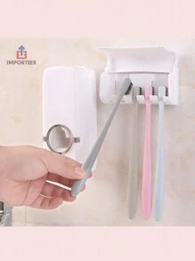 Toothbrush Holder Automatic Toothpaste Dispenserhome Bathroom Decor Summer - White - View 8