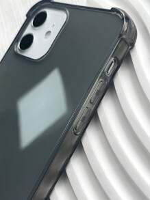 1 Stück Handyhülle mit Transparent Grau fallsicher TPU mit Vier Ecken Schutz, kompatibel zu iPhone - Grau - Übersicht 3