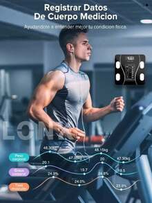 FANOVA  Báscula Electrónica De Baño  Inteligente App Teker - Negro - Ver 6