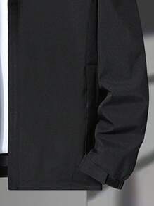 Chaqueta Softshell Para Hombre, Rompevientos A Prueba De Agua Para Exteriores - Negro - Ver 5