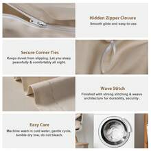 Fundas Nórdicas Liso - Caqui - Ver 5