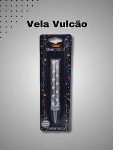 Vela Aniversário Vulcão Foguetinho  | Cor à escolha - Prata - Visão 2