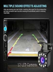 Estéreo Para Auto Fnbrli Mirror Link 7 Con Cámara - Negro - Ver 6