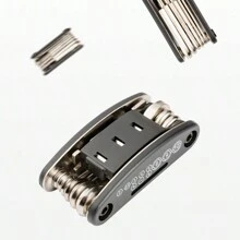 6pcs/set Bicycle Repair Tools & Maintenance Kit, Multi-functional Foldable Bike Repair Tool With Wrench - Black - View 4