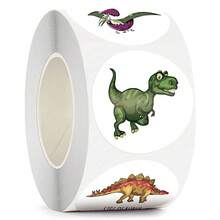 100 件/卷侏羅紀恐龍塗鴉貼紙,用於裝飾筆記型電腦、杯子、儲物盒、滑板 - 個性化且防水 - 彩色 - 查看 4