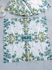 25pcs Plant Print Disposable Napkin - Multicolor - View 2